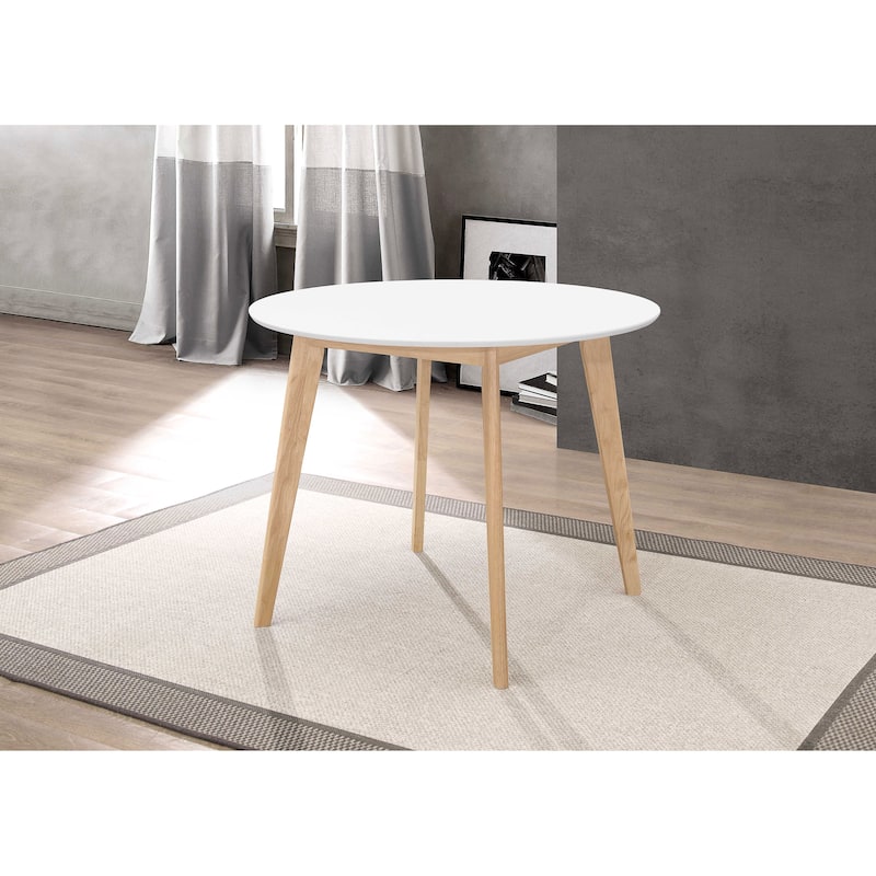 Breckenridge Round 40-inch Round Dining Table Matte White
