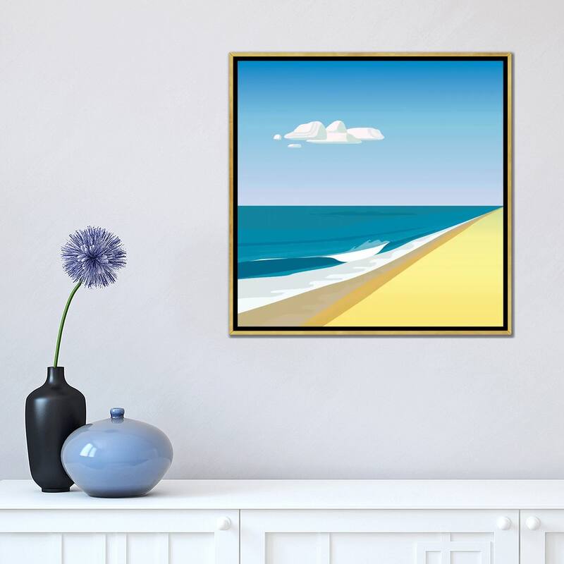 iCanvas "Rothko Beach" by Charles Harker Framed Canvas Print