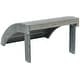 preview thumbnail 9 of 8, SAFAVIEH Outdoor Living Mopani 21.3-Inch Acacia Piece, Ash Grey - 19.7" W x 20.9" D x 13" H