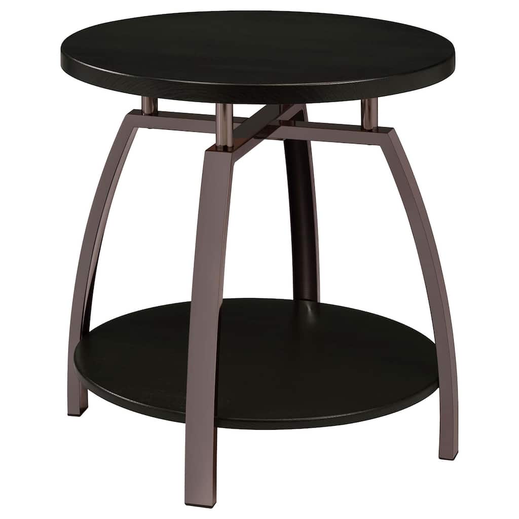 Dark Grey and Black Nickel End Table，Coffee Tables，Plant Stands
