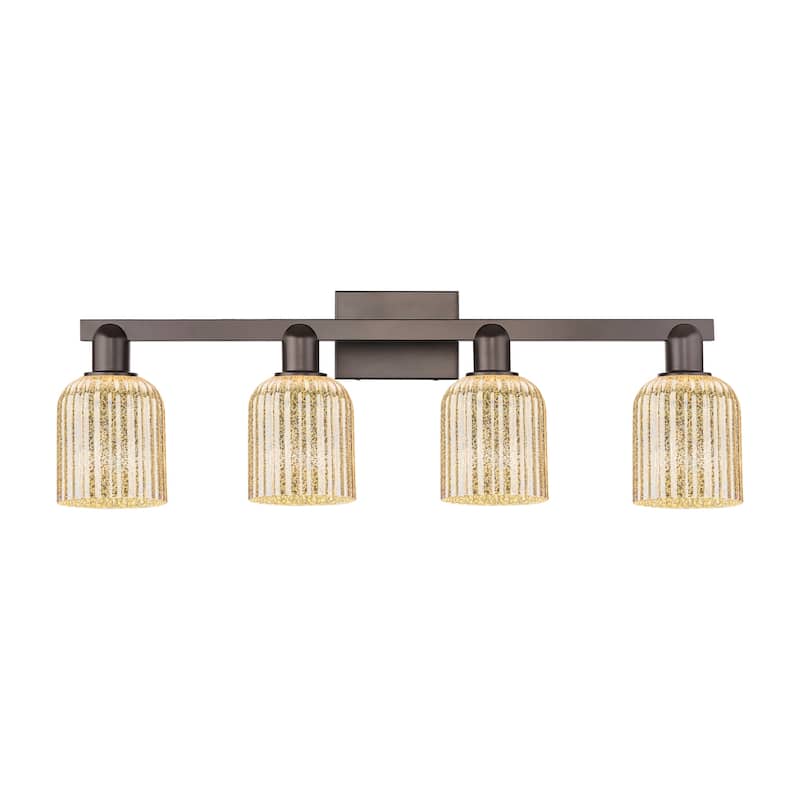 Innovations Lighting 716-4W-11-32 Bridal Veil Vanity Bridal Veil 4 - Oil Rubbed Bronze / Mercury