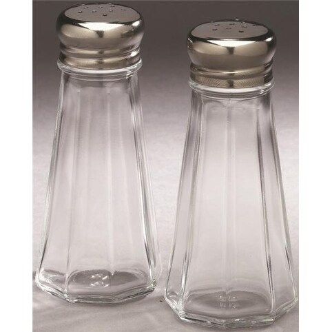 Arrow Plastic 00828 Clear Classics Salt & Pepper Shakers, 3 Oz