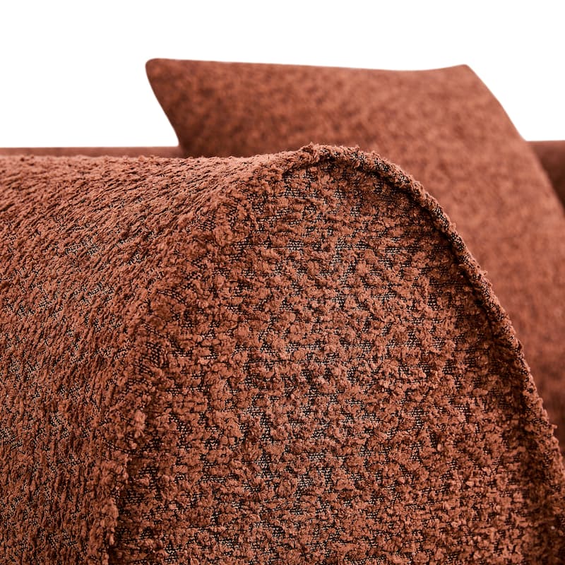 Christopher Knight Home - Curved Modular 110" Upholstered Sectional Sofa