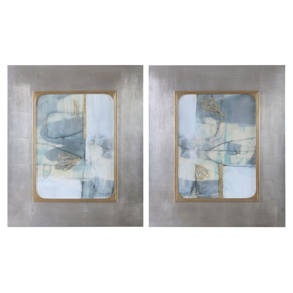 Uttermost Gilded Whimsy Abstract Prints (Set of 2)
