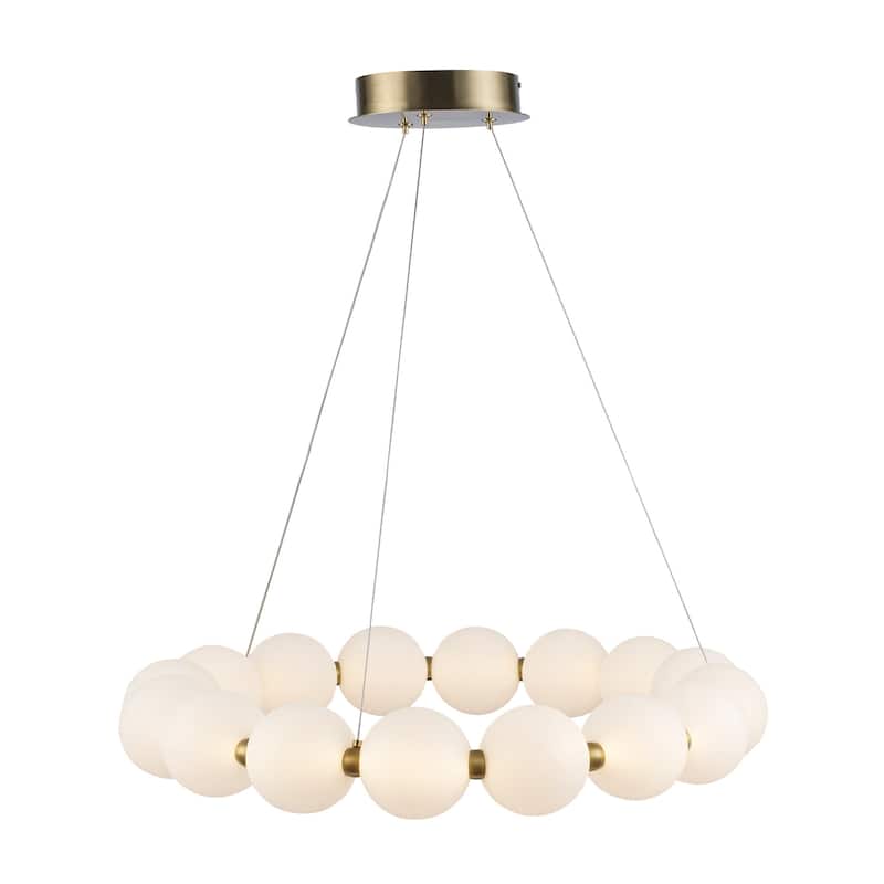 Trans Globe Lighting MDN-1591 Nightingale 26" Wide LED Ring Chandelier