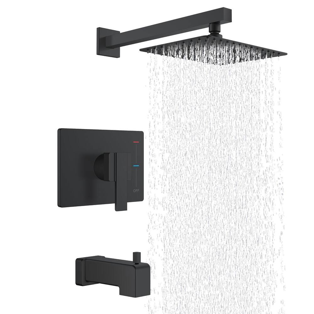 PROOX Wall Mount Tub and Shower Trim Kit with Single-Spray Shower Head