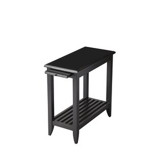 Handmade Butler Irvine Black Licorice Chair End Table