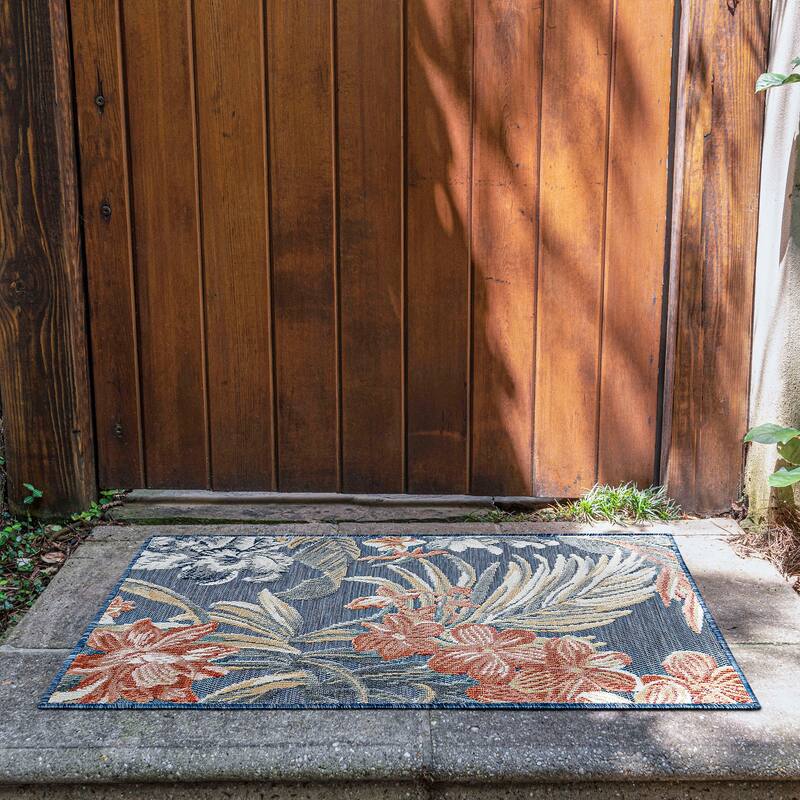 Tropicana Tropical Floral Indoor/Outdoor Area Rug