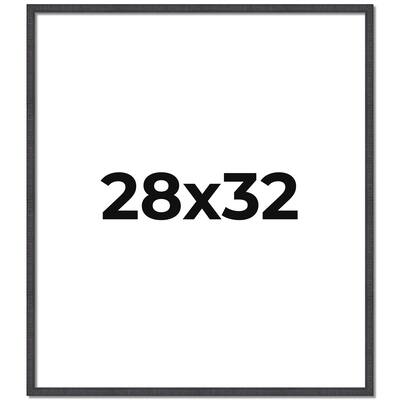 28x32 Frame Brown Solid Wood Picture Frame - Complete Modern Photo