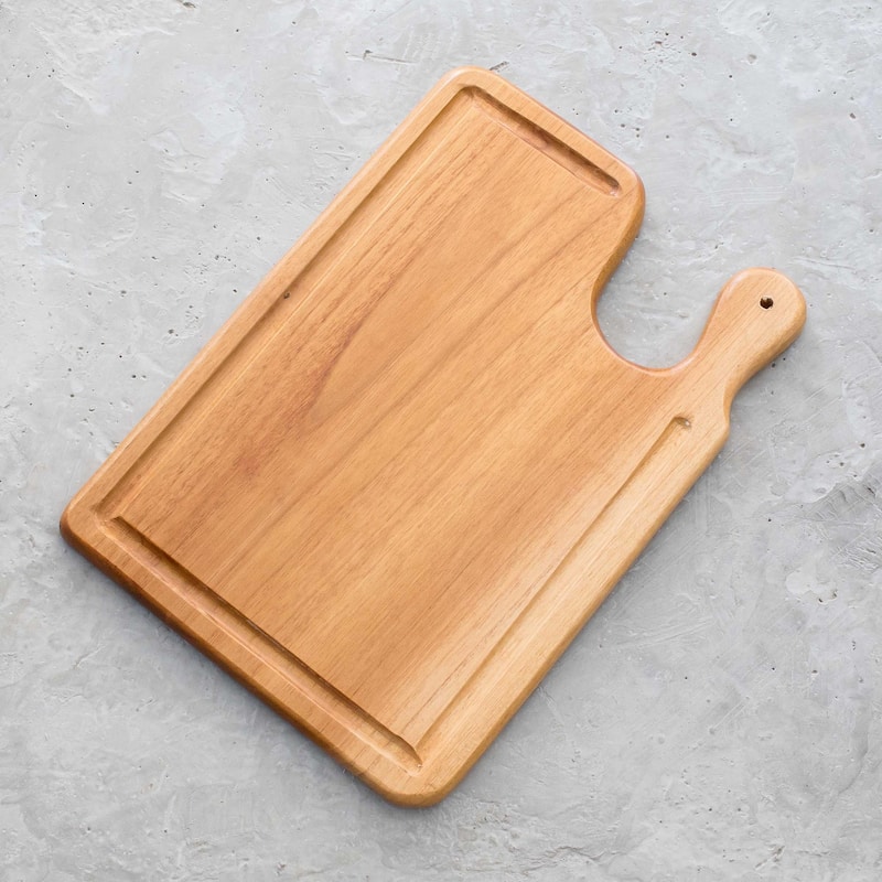 Novica Handmade Todays Special Teak Wood Carving Board