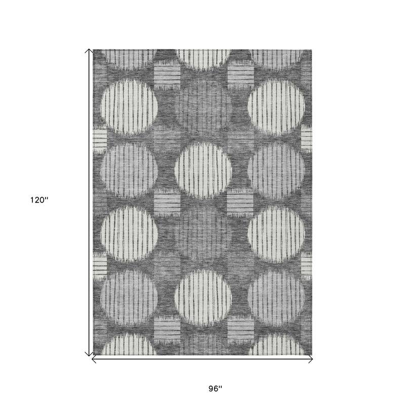 HomeRoots Geometric Transitional Rectangle Outdoor Rug