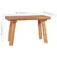 preview thumbnail 6 of 4, vidaXL Garden Bench 31.5" Solid Teak Wood