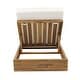 preview thumbnail 42 of 67, Christopher Knight Home - Ian Set of 4 Outdoor Chaise Lounge, Acacia Wood Adjustable Reclining & Water-Resistant Cushion