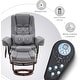 preview thumbnail 18 of 50, MCombo Set of 2 Swivel Recliner with Ottoman, Vibration Massage Lumbar Pillow