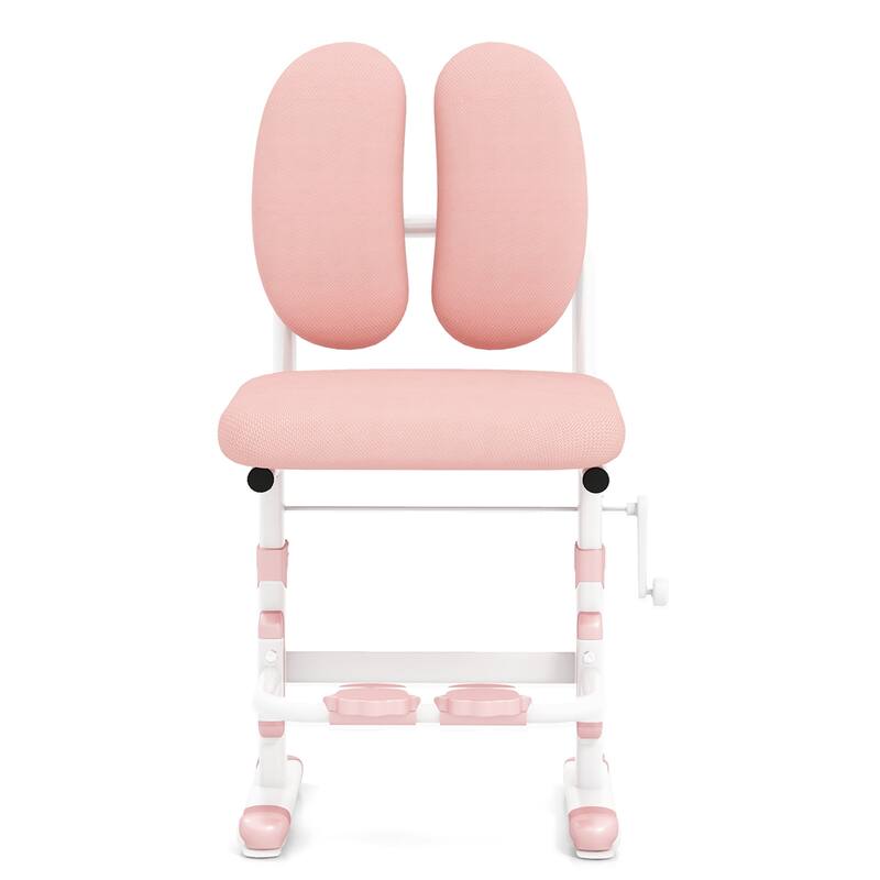 Costway Height-Adjustable Kids Desk Chair with Double Back Support & - See Details