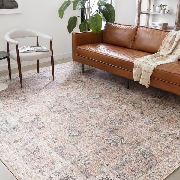 Shop Alexander Home Leanne Traditional Distressed Printed Area Rug On Sale Overstock 27555265