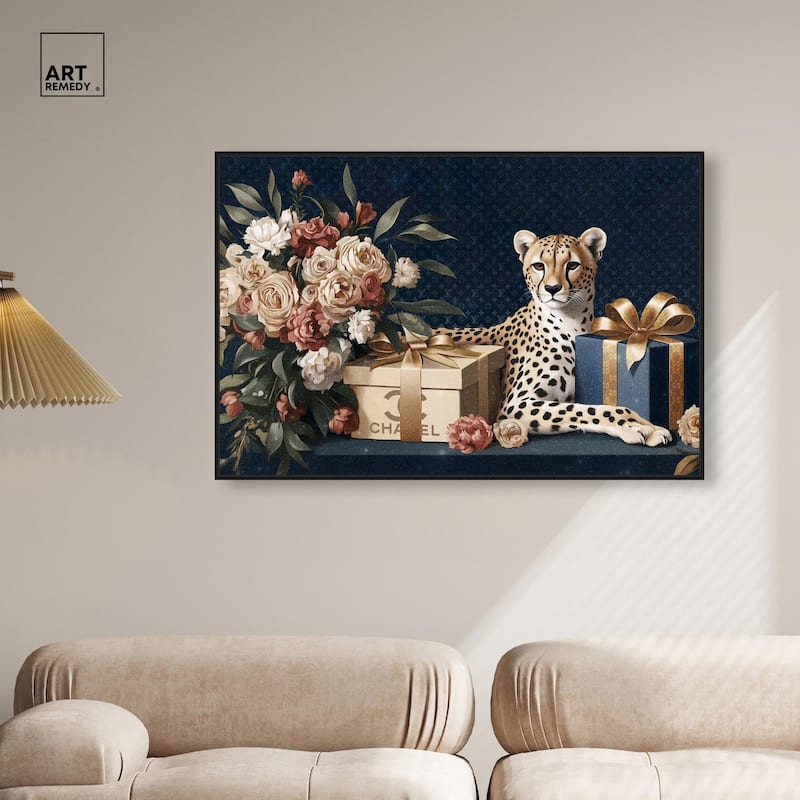Cheetah Glam Gift Boxes Canvas by Art Remedy