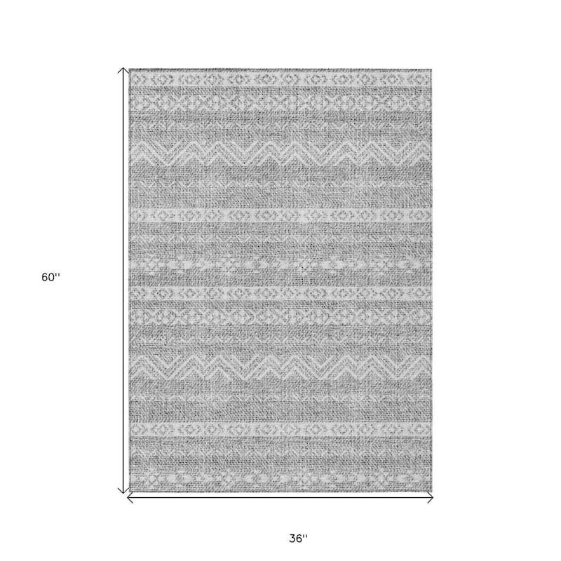 HomeRoots Southwestern Transitional Rectangle Outdoor Rug