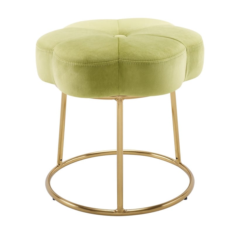 Bonnie Vanity Flower Stool - Green