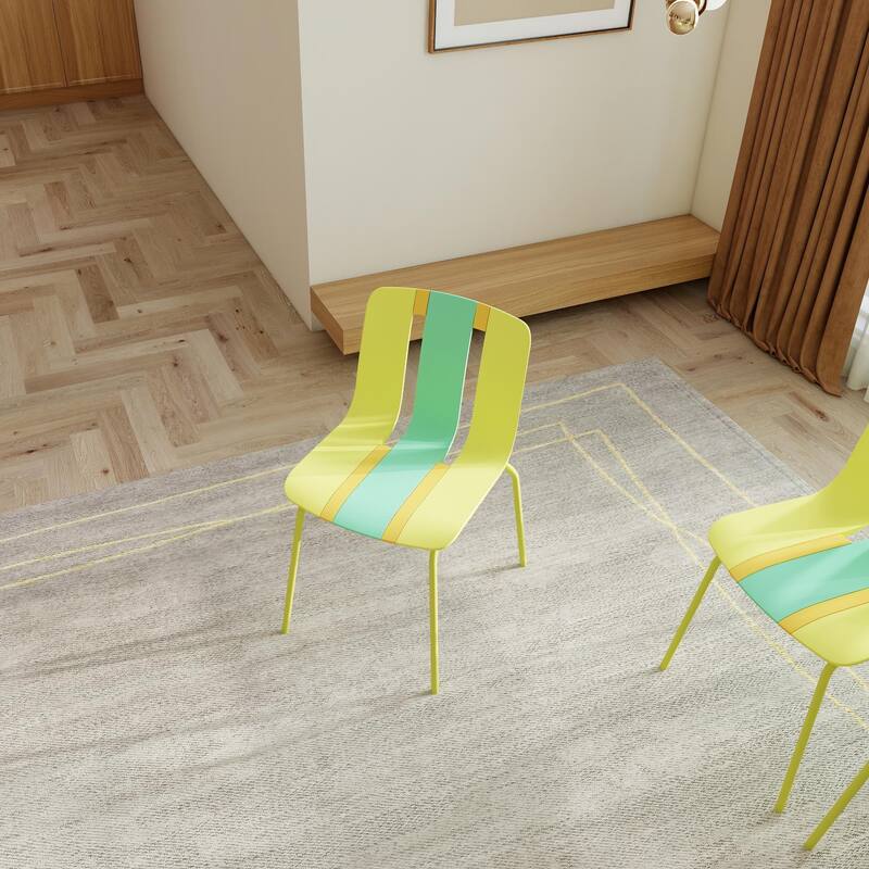 Indoor/Outdoor PP Plastic Seating - Haze Green