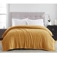 preview thumbnail 1 of 4, Herringbone Jacquard Collection Plush Blanket King - Gold