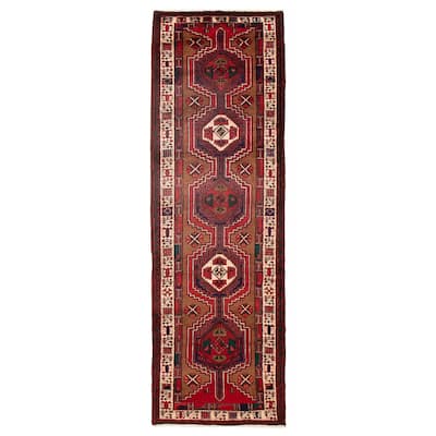 ECARPETGALLERY Hand-knotted Konya Anatolian Brown, Red Wool Rug - 3'7 x 11'5