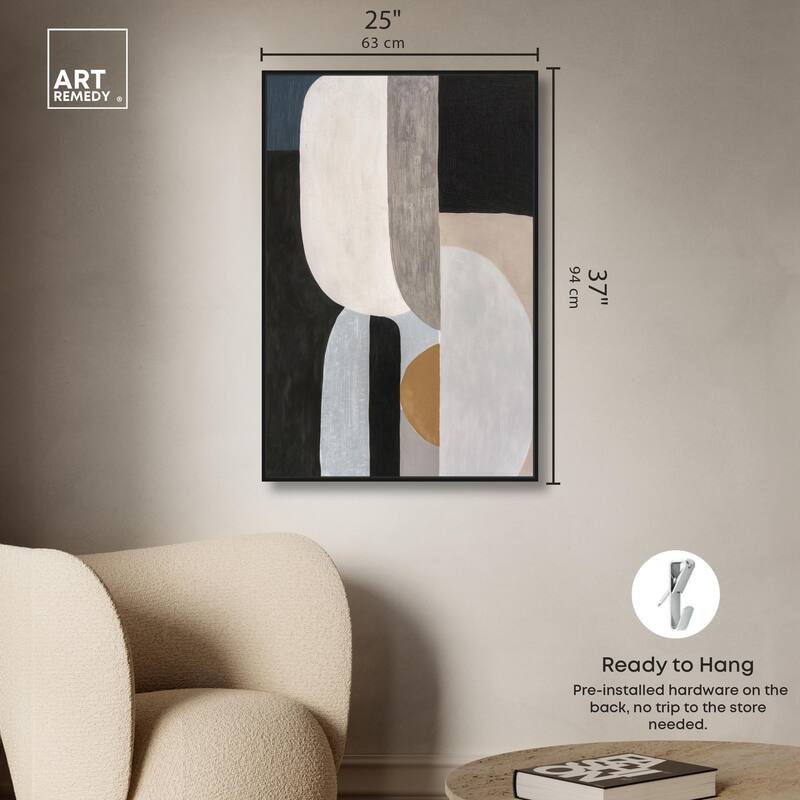 Interlocking Segments II Canvas by Art Remedy