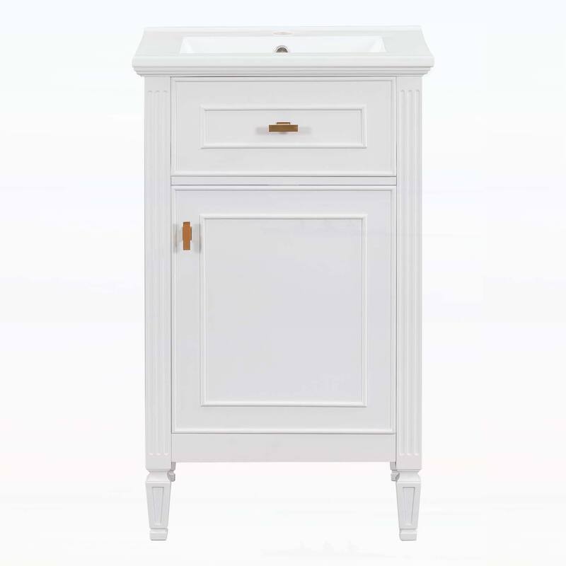 Modern Freestanding Cabinet with Sink for Small Bathroom