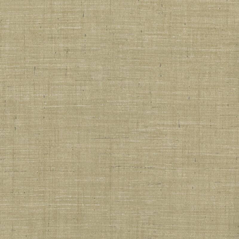 Warner Ditmar Taupe Striped Woven Texture Wallpaper
