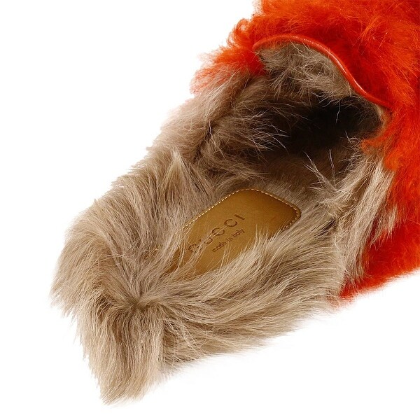 gucci feather slippers