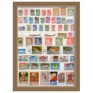 21x28 Gold Shadowbox Frame - Interior Size 21x28 by 2.5 In Deep - Gold ...