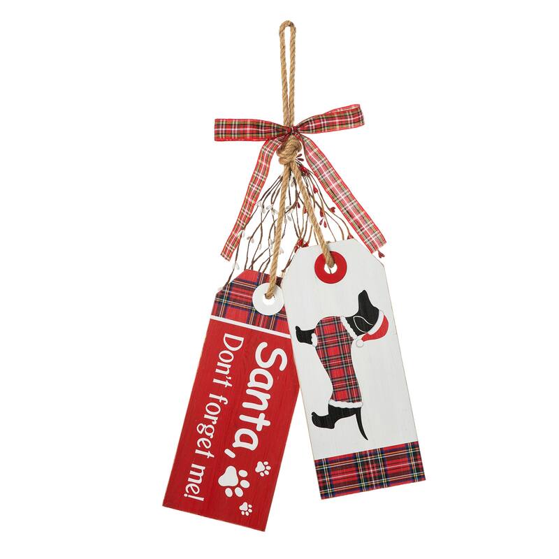 Glitzhome 24"H Wooden Valentine's Day/Patriotic/Americana/Easter Doorknob Hanging Decor