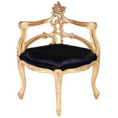 Design Toscano French Salon Slipper Corner Chair