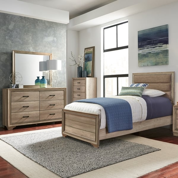 slide 2 of 15, Liberty Furniture Sun Valley Upholstered Bed, Dresser, Mirror - Full or Twin