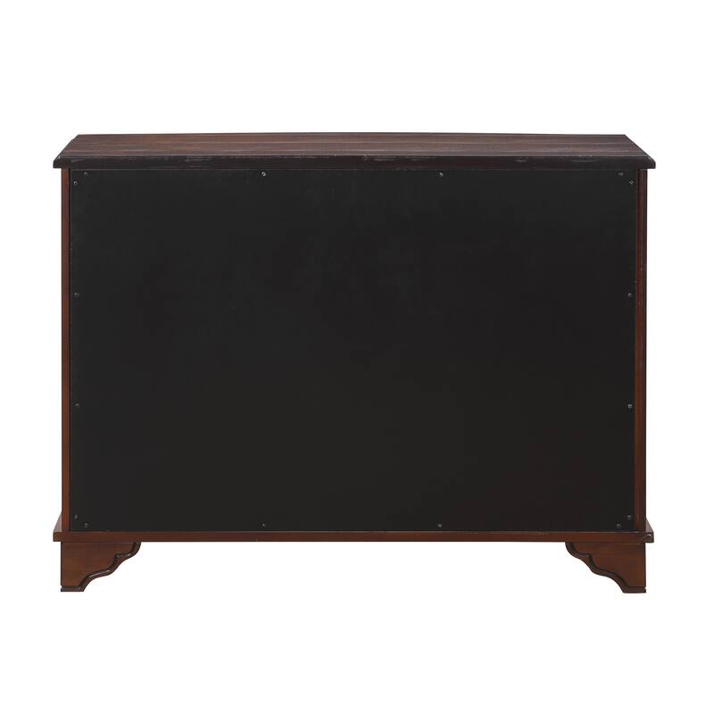 40" Console Table Sofa Couch Table with Storage Shelf, Retro Entryway Table with Adjustable Storage Shelf