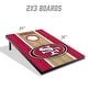 preview thumbnail 2 of 5, San Francisco 49ers NFL Compact 2x3 Tailgate Cornhole Board Set