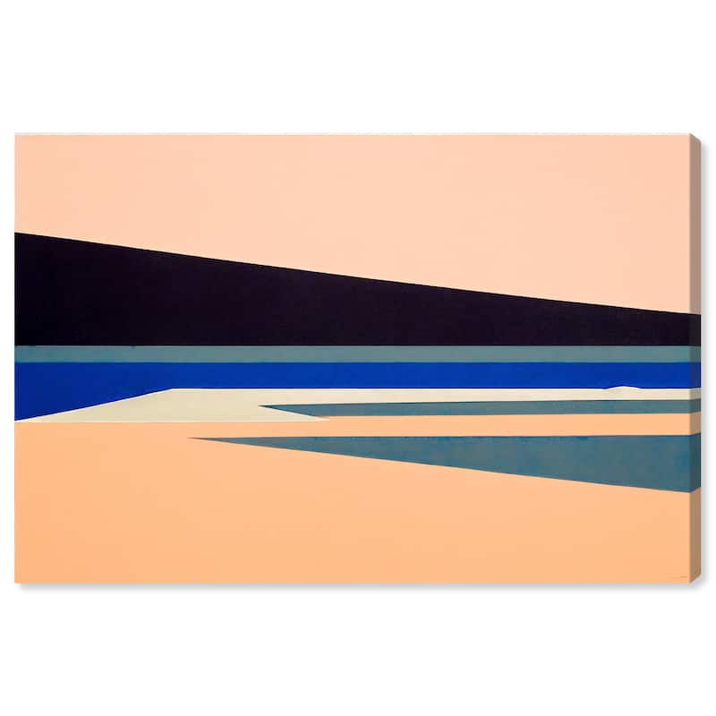 Wynwood Studio Canvas Abstract Rivers in the Desert Orange and Modern & Contemporary Wall Art Canvas Print