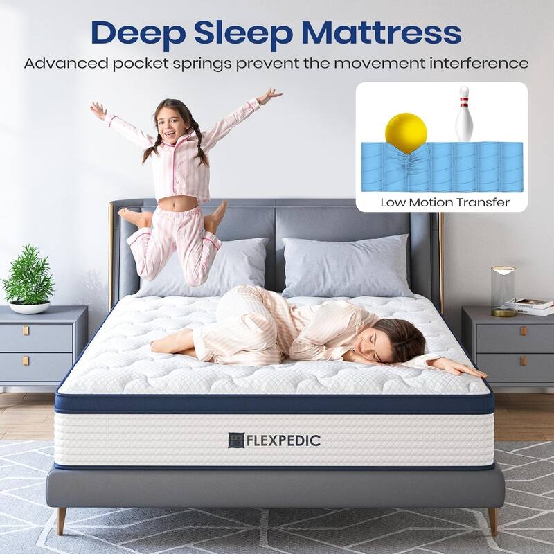 10" Queen Mattress,Memory Foam Hybrid Mattress with Space Cotton for Tight Sleep,Medium-Firm Cooling Mattress