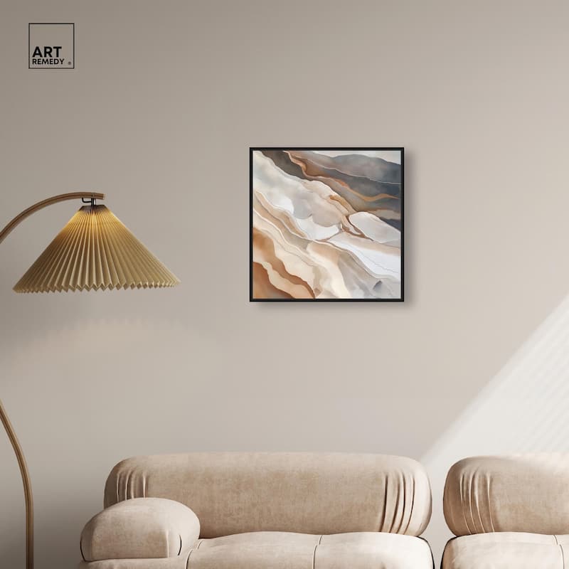Earthen Flow Canvas by Art Remedy