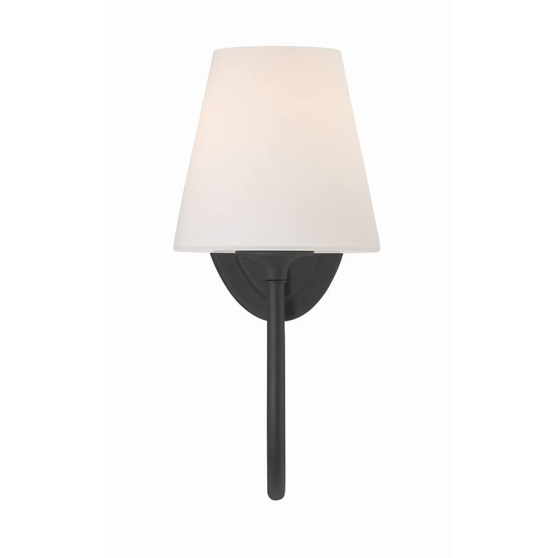 Juno 1 Light Black Forged Wall Mount - 6"W x 13"H x 10.25"D