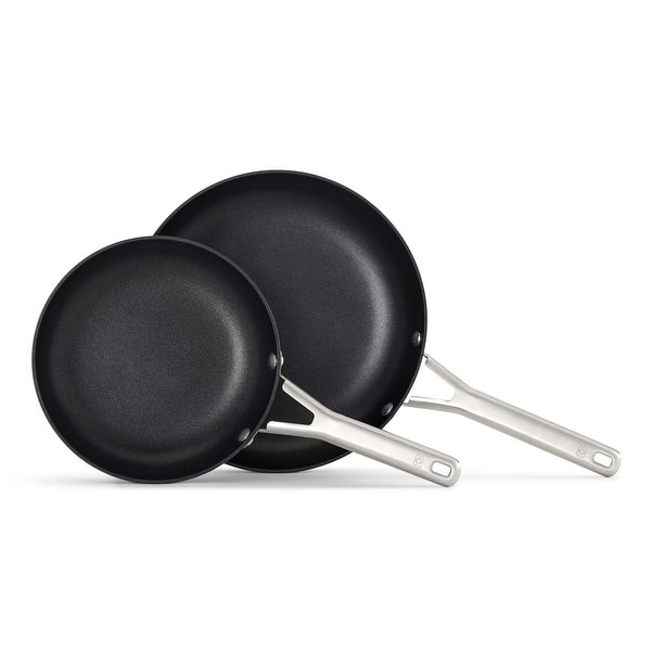 slide 2 of 3, Calphalon Hard-Anodized Nonstick 8" and 10" Frying Pan Set