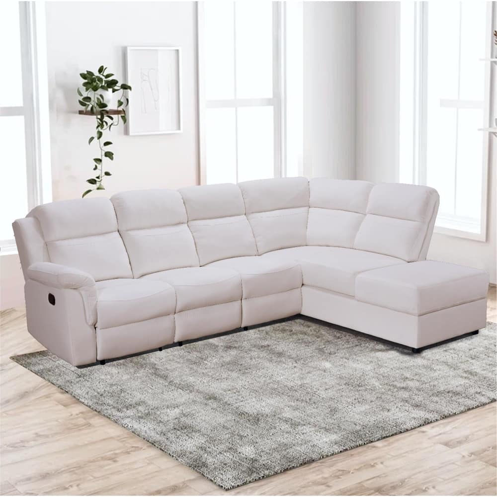 111.4''Recliner Storage Upholstery Sectional Sofa Couchs