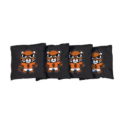 Idaho State University Bengals Tokyodachi Black Cornhole Bags
