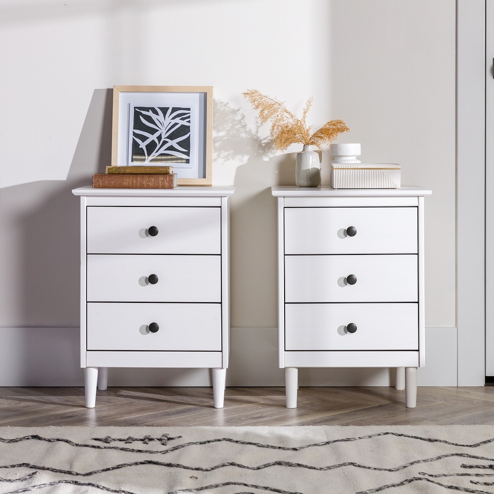 White nursery nightstand sales