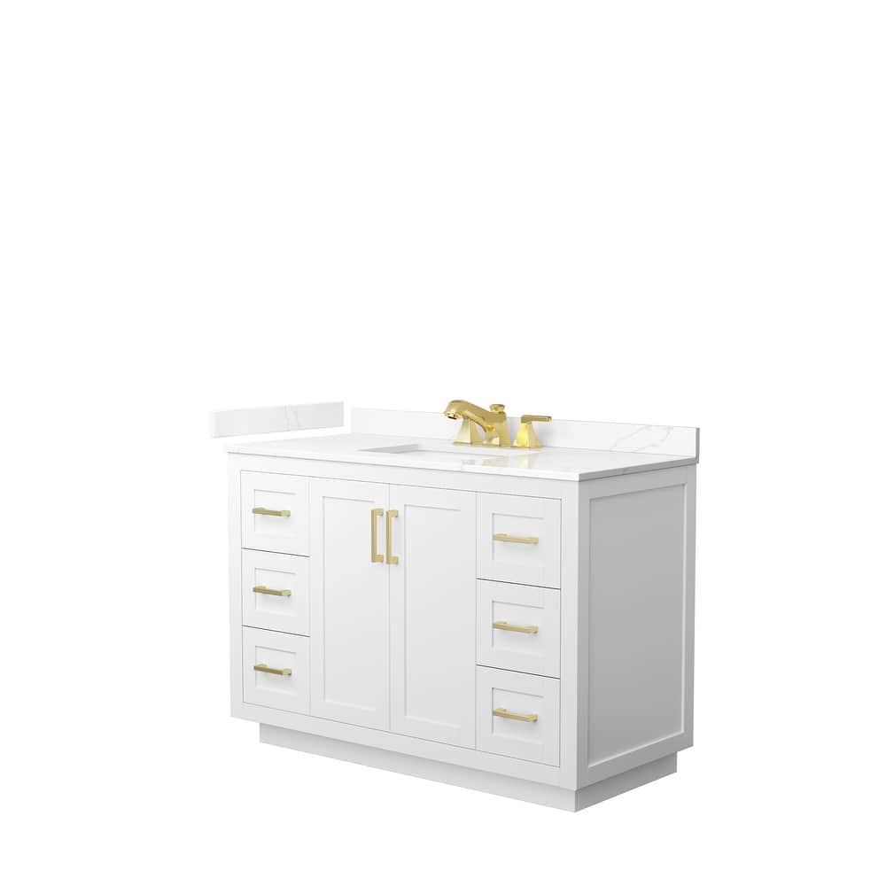 Miranda 48-inch Single Vanity, Quartz Top