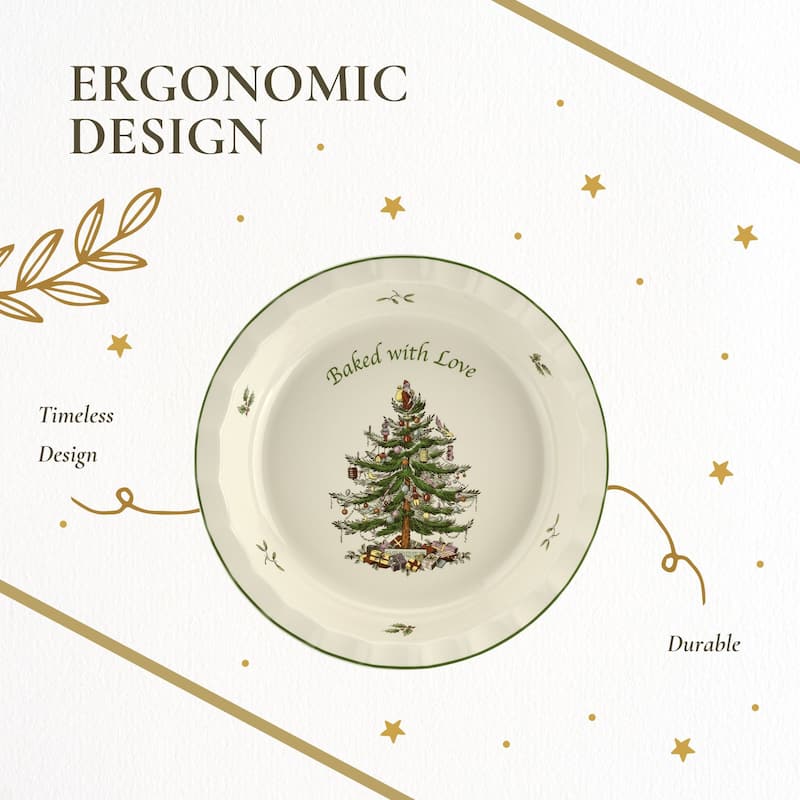 Spode Christmas Tree Baked With Love Pie Dish