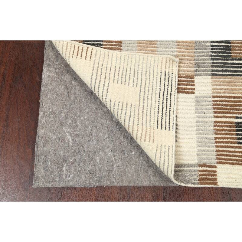 Geometric Contemporary Moroccan Oriental Wool Area Rug Handmade - 5'6" x 7'6"