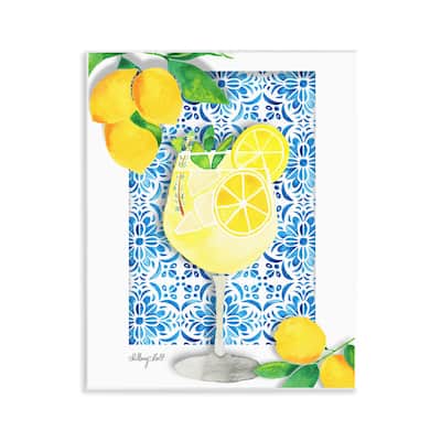 Stupell Mediterranean Limoncello Drink Wall Plaque Art Design By Hillary Holt