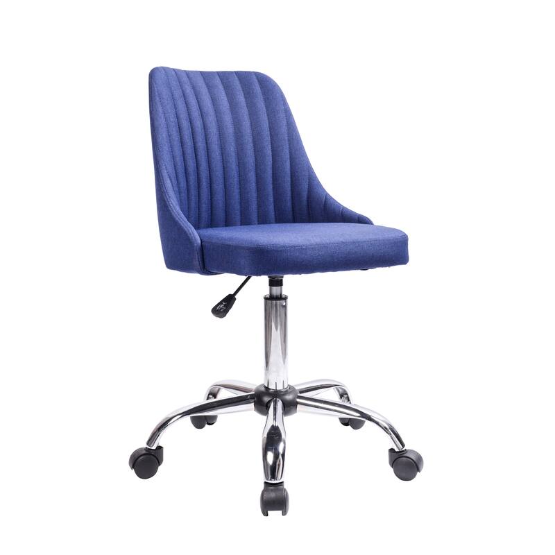 Porthos Home Jarvis Fabric Upholstered Office Chair with Chrome Base