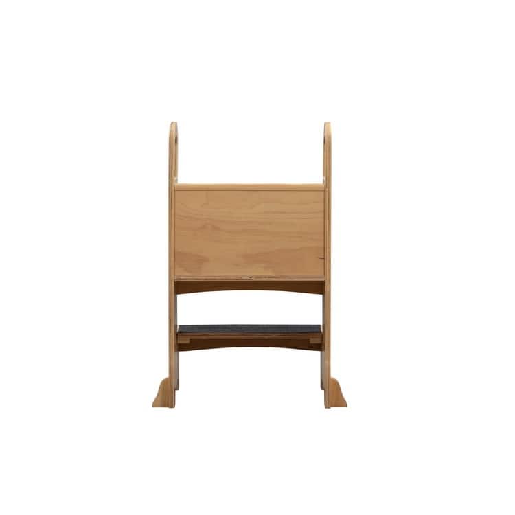 Kids Wooden Kitchen Step Stool with Safety Rails and Anti-Slip Mat, Kids Countertop Step Stools for Kids